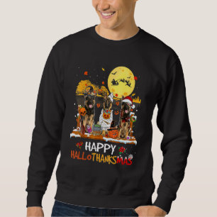 Sudadera Pastor Alemán Feliz Hallothanksmas Halloween Día d