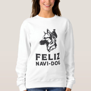 Sudadera Pastor alemán Feliz Navi-Perro Perro animal cosech