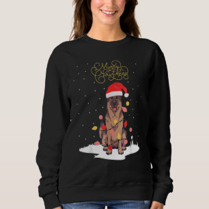 Sudadera Pastor alemán Feliz Navidad Navidad Shepherd Chris