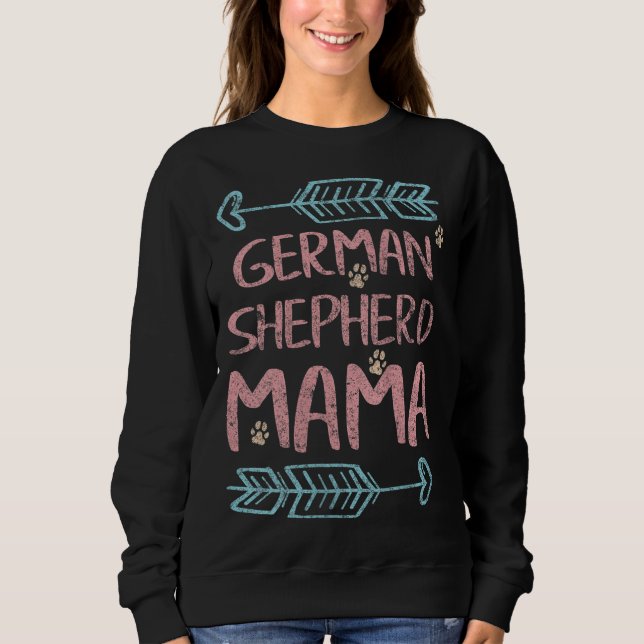Sudadera Pastor alemán Mama Shepherd Lover Dueño Perro Mom (Anverso)