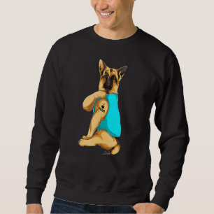 Sudadera Pastor Alemán Me Encanta Mamá Tattoo Apparel Perro