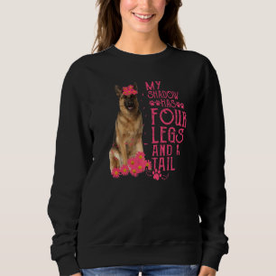 Sudadera Pastor Alemán Mi Sombra Tiene Cuatro Patas Y Una C