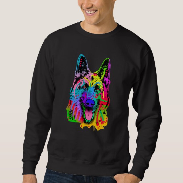 Sudadera Pastor alemán Neon Shepherd Shepherd (Anverso)