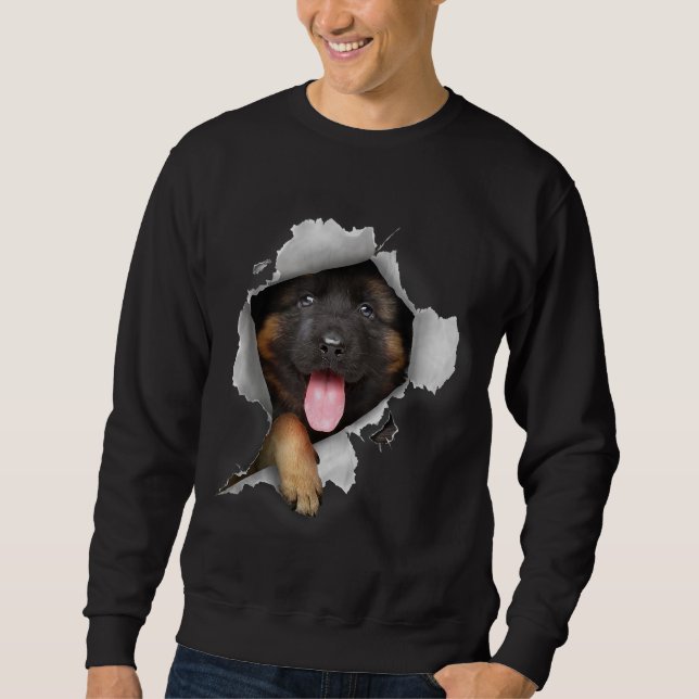 Sudadera Pastor alemán, pastor alemán, perro (Anverso)