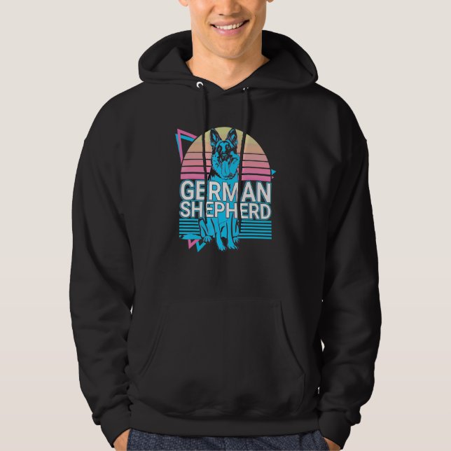 Sudadera Pastor Alemán Retro (Anverso)