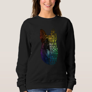 Sudadera Pastor alemán si no crees en sus ojos