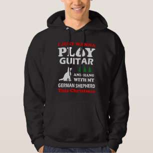 Sudadera pastor alemán sólo quiero tocar guitarra