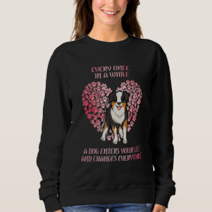 Sudadera Pastor Australiano Ama Con Corazones Perro Ausí