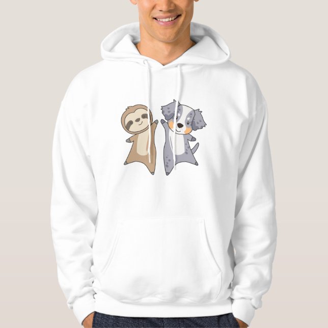 Sudadera Pastor Australiano Eslovaco Cute Animales Para Niñ (Anverso)
