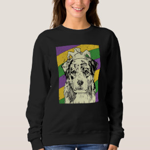 Sudadera Pastor Australiano Jester Mardi Gras Mamá o Perro
