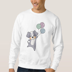 Sudadera Pastor Australiano vuela Con Globos