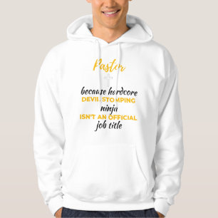 Sudadera Pastor Because Hardcore Devil Stomping Ninja bl