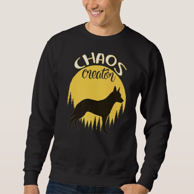 Sudadera Pastor belga Malinois Retro 6 (Anverso)