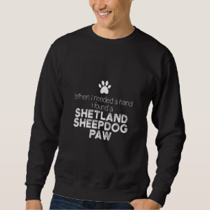 Sudadera Pastor de Shetland mano pata perro perros dueños d