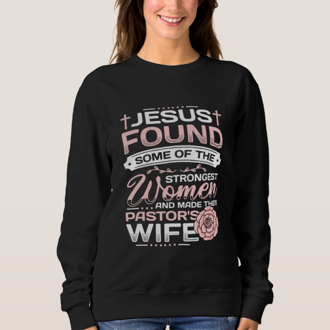 Sudadera Pastor Esposa Apreciación Iglesia Pastor Cristiano (Anverso)