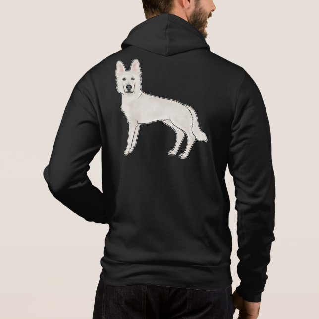 Sudadera Pastor Suizo Blanco Berger Blanc Suisse Perro Lind (Reverso)
