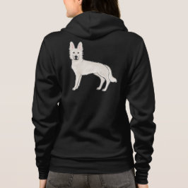 Sudadera Pastor Suizo Blanco Pastor Alemán Blanco Perro De 