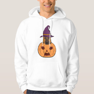 Sudadera Pastores Alemanes De Halloween Con Gorra De Brujas