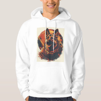 Sudadera Pastores alemanes explorando el espacio