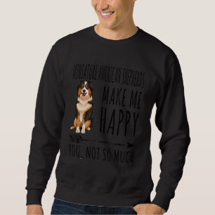 Sudadera Pastores Americanos En Miniatura Me Hacen Feliz De