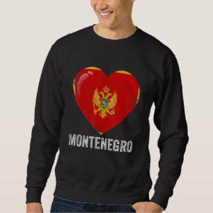 Sudadera Pat Infantil Con Pañuelo De La Bandera De Monteneg
