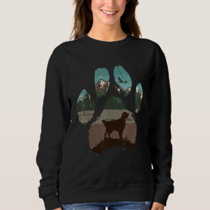 Sudadera Pata de Golden Retriever Mamá Papá Perro Mujeres