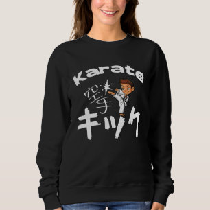 Sudadera Patada de Karate para Niños y Niñas con Kanji Japo