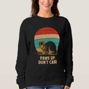 Sudadera Patas Arriba No Importa Gato Parejas Gatito Gato M