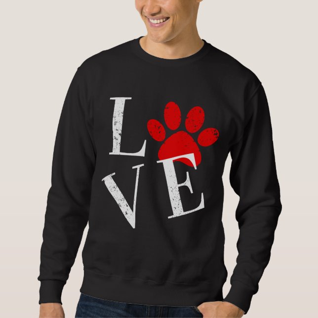 SUDADERA PATAS DE PERRO AMOR MODERNO  (Anverso)