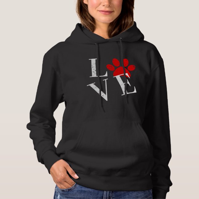 SUDADERA PATAS DE PERRO AMOR MODERNO   (Anverso)