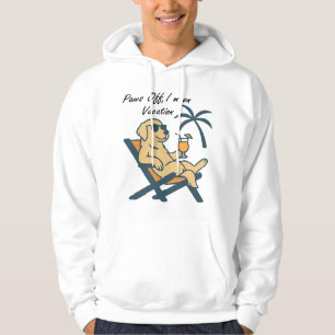 Sudadera Patas Fuera Estoy de Vacaciones Perro
