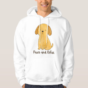 Sudadera Patas Lindas y Cachorro Perro Acuarela Relajante
