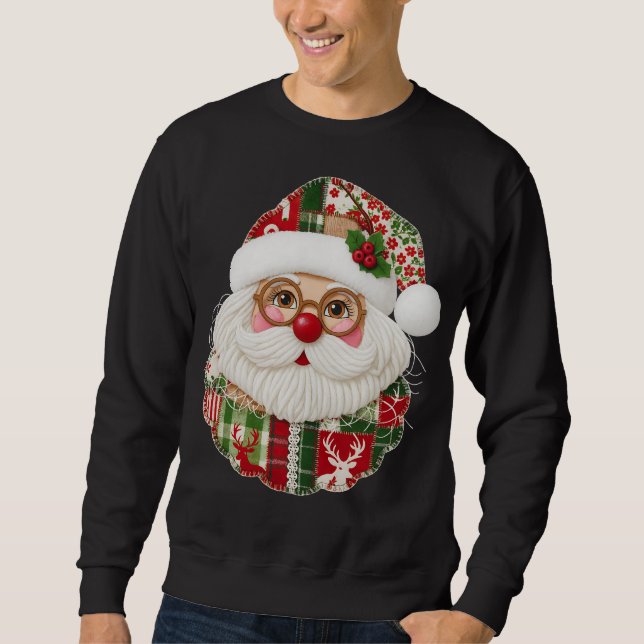 Sudadera Patchwork Santa Claus (Anverso)