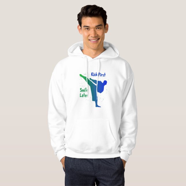 Sudadera Patea Primero, Sonríe Después (Anverso completo)