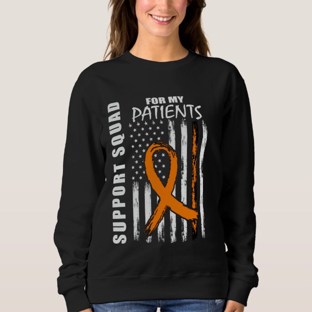 Sudadera Patients Nurse RN Multiple Sclerosis Flag Supporte (Anverso)