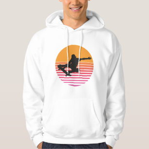 Sudadera Patinador de puesta de sol retro