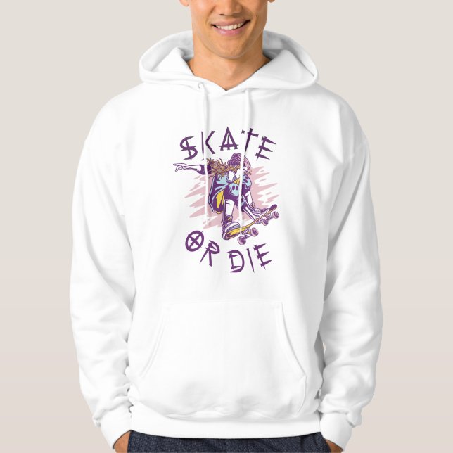 Sudadera Patinadora de monopatín o morir (Anverso)