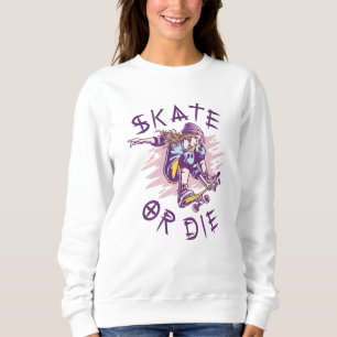 Sudadera Patinadora de monopatín o morir