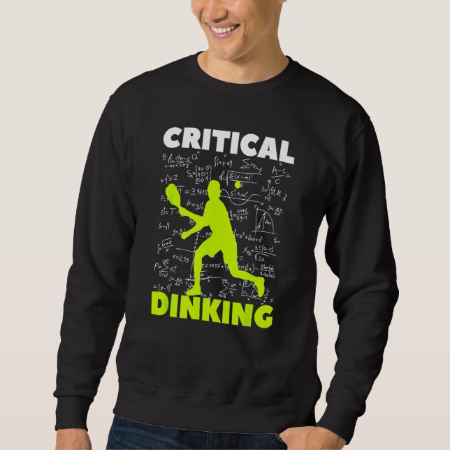 Sudadera Patinaje Crítico De Pickleball, Gracioso Pla De Pi (Anverso)