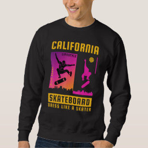 Sudadera Patinaje De California Vestido Como Un Patinador
