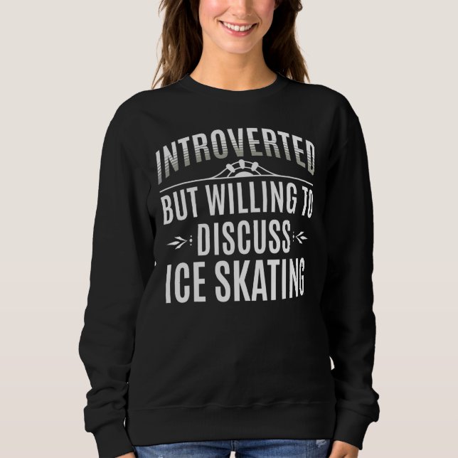Sudadera Patinaje Hielo Introvertido (Anverso)