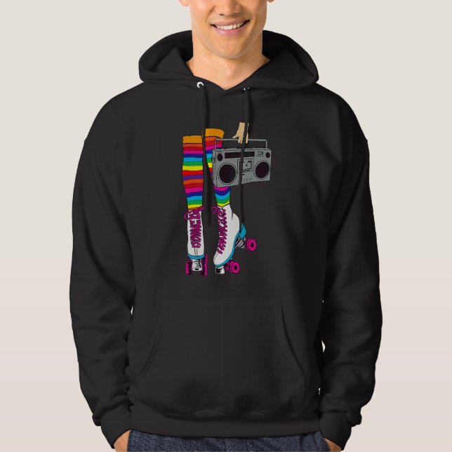 Sudadera Patinaje Retro Skating Rink A 80's Rollerblading F (Anverso)