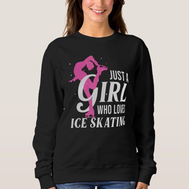 Sudadera Patinaje Sobre Hielo Para Chicas Mujeres Patinaje  (Anverso)