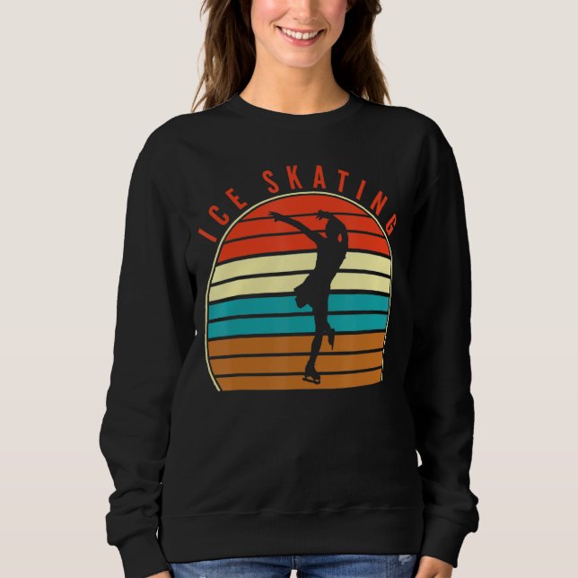 Sudadera Patinaje sobre hielo Retro Hielo Figura Patinaje s (Anverso)