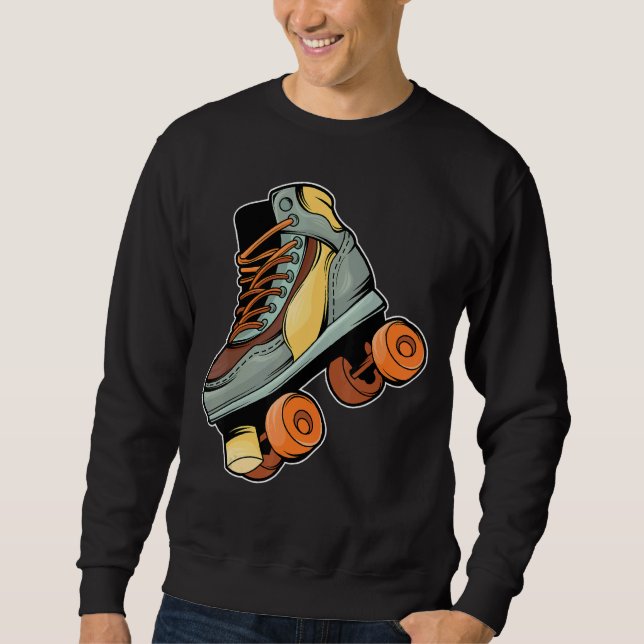 Sudadera Patinaje sobre ruedas retro vintage (Anverso)