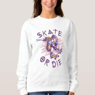 Sudadera Patinar o morir Chica de Skateboarder