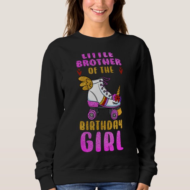 Sudadera Patines de patinaje para Chicas de cumpleaños (Anverso)