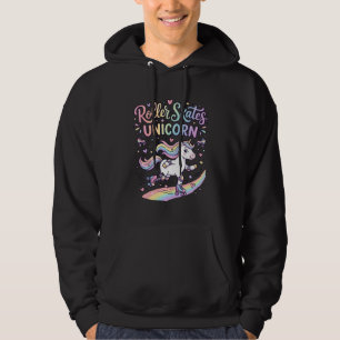 Sudadera Patines de Rodillos Unicornio Pegatina Divertida d