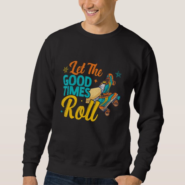 Sudadera Patines Retro de los 80 para T (Anverso)