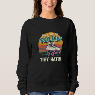 Sudadera Patines Retro «They See Me Rollin'» Vintage S
